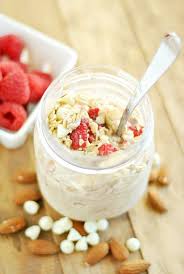 Raspberry & White Chocolate Over-night Oats